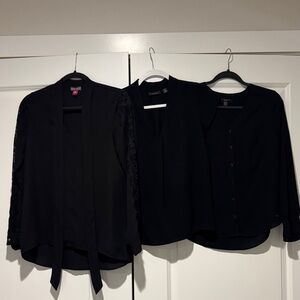 Vince Camuto Black Blouse Trio
